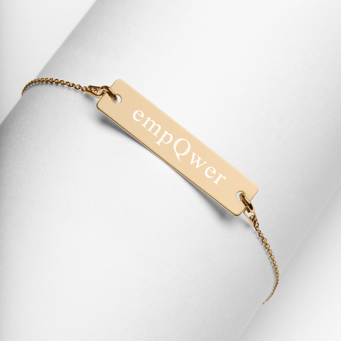 empQwer engraved bracelet
